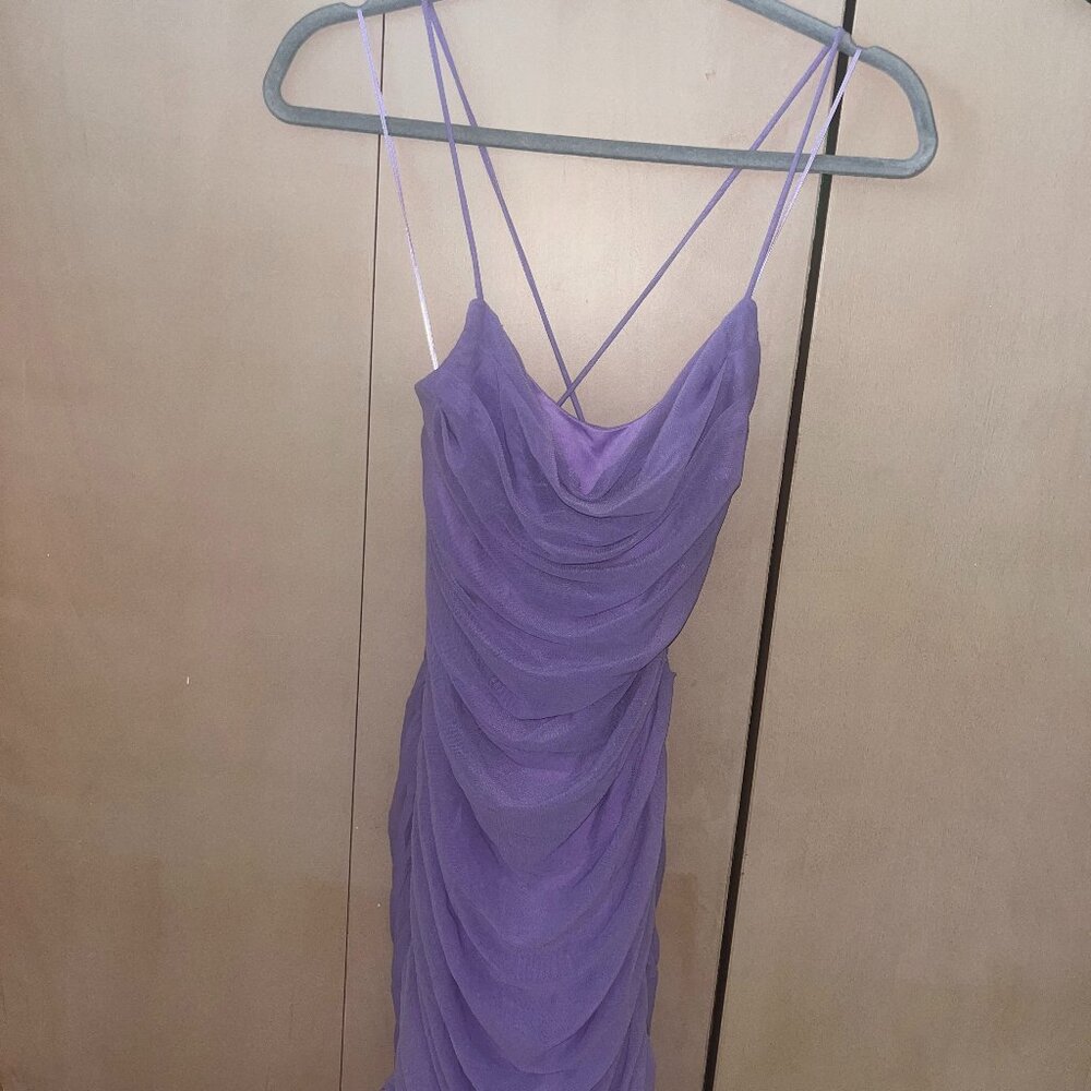 Candy Land LA light purple ruffle dress. size M.